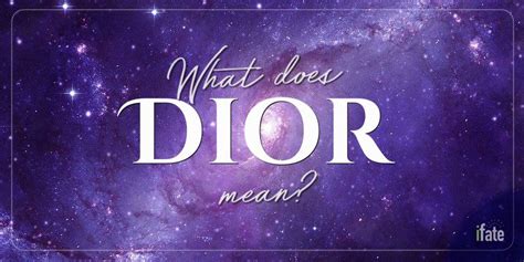 dior name meaning.